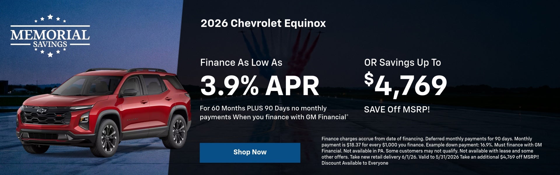 May Equinox Offer