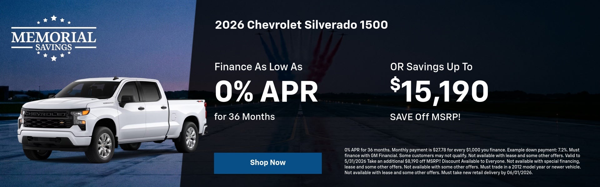 Silverado 1500 May Offer