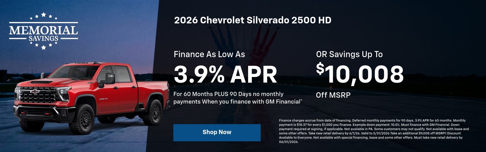Silverado 2500 May Offer