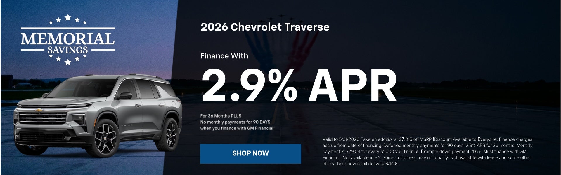 Traverse May Offer