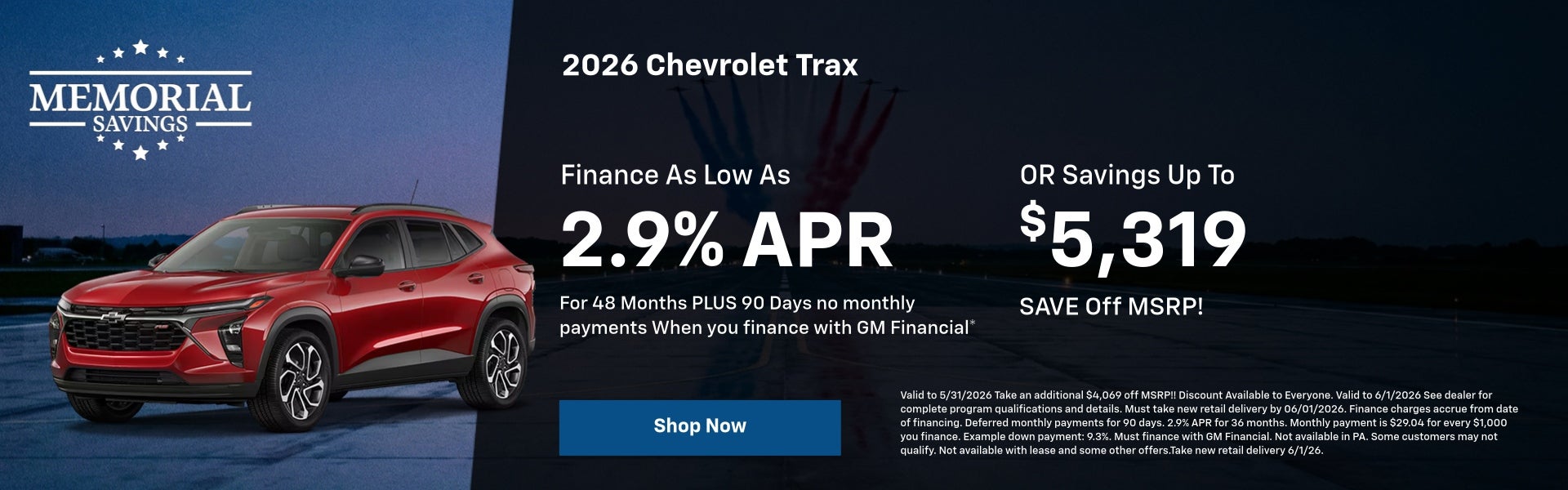 May Trax Offer