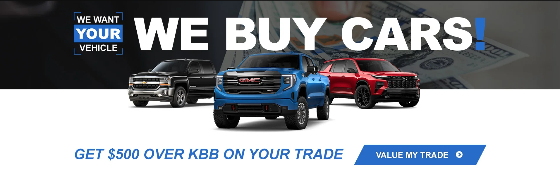 we buy cars - get 500 over KBB 